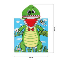 HMS Ručnik - pončo od mikrofibre NILS aqua NAR20 Crocodile 