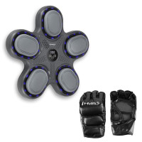 HMS elektronička meta za boks TB11 s LED-om, Bluetoothom i rukavicama (stroj za glazbeni boks) 
