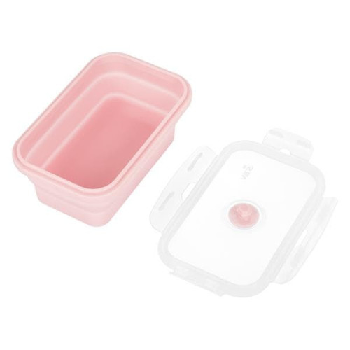 Ružičasta sklopiva kutija za ručak od 500 ml NILS CAMP posuda Ružičasta sklopiva kutija za ručak od 500 ml NILS CAMP posuda