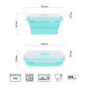 Sklopiva kutija za ručak boje mente 355 ml NILS CAMP Sklopiva kutija za ručak boje mente 355 ml NILS CAMP