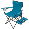 Sklopiva kamperska stolica s postoljem, plavo-siva NC3301 