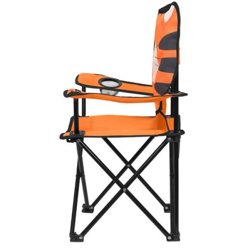 NILS Zabavna dječja sklopiva kamperska stolica NC3305 tigrasta 