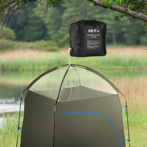 Prijenosni šator za presvlačenje Nils Camp NC3025, siva 