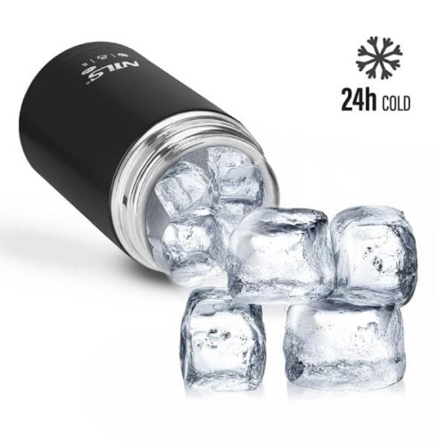 Crna termosica za hranu Nils Camp, 1000ml, težina 650g 