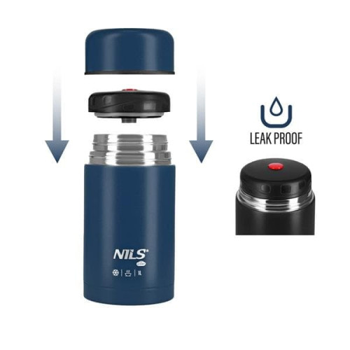 Plava termosica za hranu Nils Camp, 1000ml, težina 650g Plava termosica za hranu Nils Camp, 1000ml, težina 650g