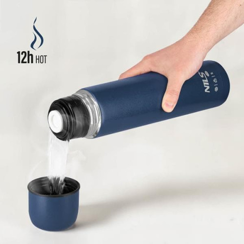 Plava termosica za vodu, čaj i kavu Nils Campo, volumen 1000 ml Plava termosica za vodu, čaj i kavu Nils Campo, volumen 1000 ml