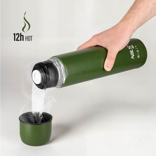 Zelena termosica za kavu, čaj i vodu, 1000 ml, Nils Camp Zelena termosica za kavu, čaj i vodu, 1000 ml, Nils Camp