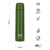 Zelena termosica za kavu, čaj i vodu, 1000 ml, Nils Camp Zelena termosica za kavu, čaj i vodu, 1000 ml, Nils Camp