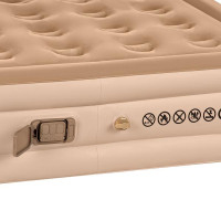 Bež Nils Camp zračni madrac 200x145x35 cm s pumpom 