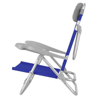 Sklopiva kamperska stolica Nils Camp sivo-plava