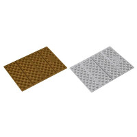 Smeđe sklopivo sjedalo za planinarenje 