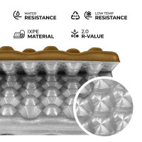 Smeđe sklopivo sjedalo za planinarenje 