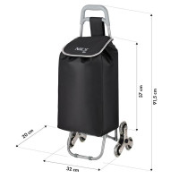 Torba za kupovinu na kotačima 40L crna Nils Camp NC17206 Torba za kupovinu na kotačima 40L crna Nils Camp NC17206