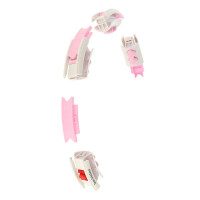 Set masažnog hula hoop-a i pojasa za mršavljenje ružičaste boje 