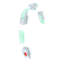 Zeleni set masažnog obruča i pojasa za mršavljenje 