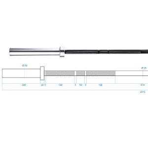 HMS Axis za funkcionalni trening Premium GCF450 210 cm x 50 mm 