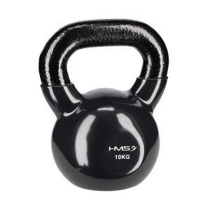 HMS Kettlebell presvučen vinilom KNV10 10 kg, crni 