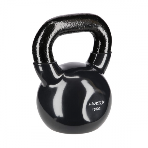 HMS Kettlebell presvučen vinilom KNV10 10 kg, crni 