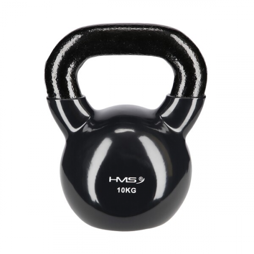 HMS Kettlebell presvučen vinilom KNV10 10 kg, crni 