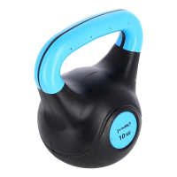 Plastični kettlebell HMS KPC 10 kg plave boje 
