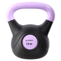 Plastični kettlebell HMS KPC 12 kg sv. ljubičasta 