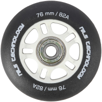Mat kotači NILS Extreme PU 76x24 82A s ABEC 9 ležajevima, crni, 4 kom. Mat kotači NILS Extreme PU 76x24 82A s ABEC 9 ležajevima, crni, 4 kom.