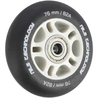 Mat kotači NILS Extreme PU 76x24 82A s ABEC 9 ležajevima, crni, 4 kom.