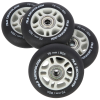 Mat kotači NILS Extreme PU 76x24 82A s ABEC 9 ležajevima, crni, 4 kom. Mat kotači NILS Extreme PU 76x24 82A s ABEC 9 ležajevima, crni, 4 kom.
