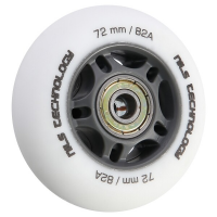 Mat kotači NILS Extreme PU 72x24 82A s ABEC 9 ležajevima, bijeli, 4 kom. Mat kotači NILS Extreme PU 72x24 82A s ABEC 9 ležajevima, bijeli, 4 kom.