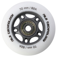 Mat kotači NILS Extreme PU 72x24 82A s ABEC 9 ležajevima, bijeli, 4 kom. Mat kotači NILS Extreme PU 72x24 82A s ABEC 9 ležajevima, bijeli, 4 kom.