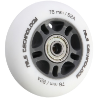 Mat kotači NILS Extreme PU 76x24 82A s ABEC 9 ležajevima, bijeli, 4 kom. Mat kotači NILS Extreme PU 76x24 82A s ABEC 9 ležajevima, bijeli, 4 kom.