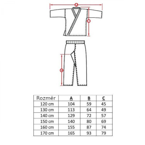 Dětské kimono DBX BUSHIDO ARK-3102, 130 cm 