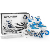 Spokey TONY Roleri, bijelo-plave, ABEC7 Carbon, vel 30-37 Spokey TONY Roleri, bijelo-plave, ABEC7 Carbon, vel 30-37