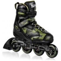 Spokey MAKAN koturaljke, crno-kaki zelene, ABEC9 Carbon, vel 32-35. Spokey MAKAN koturaljke, crno-kaki zelene, ABEC9 Carbon, vel 32-35.