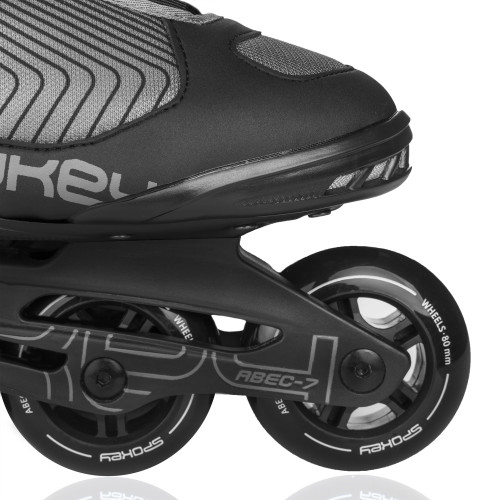 Spokey REVO koturaljke, crne, ABEC7 Chrome, vel 38-45 (prikaz, ostalo). Spokey REVO koturaljke, crne, ABEC7 Chrome, vel 38-45 (prikaz, ostalo).