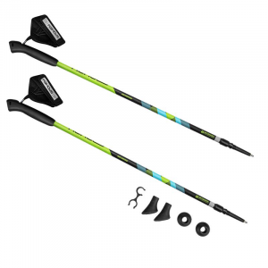 Spokey MEADOW II Hole Nordic Walking 2-dijelni, Antishock sustav, zeleno-crni 