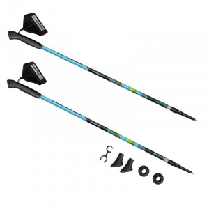 Spokey MEADOW II Hole Nordic Walking 2-dijelni, anti-shock sustav, crno-plavi sa zelenim 