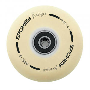 Spokey PU 76 mm Rezervni kotači za klizaljke FREESPO WHITE SET, 4 kom 