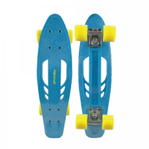 Spokey FISH Pennyboard sa svjetlećim LED kotačima, plava 