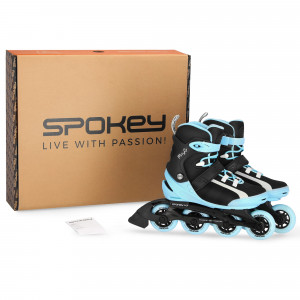 Spokey MrsFIT Ženske fitnes role, crno-plave, ABEC7 Carbon 38. 38 