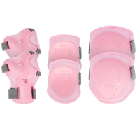 Spokey BUFFER II - 3-dijelni set dječjih štitnika, roza, vel XS XS 