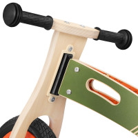 Spokey WOO-RIDE DUO Dječji drveni izbacivač 2 u 1, kaki