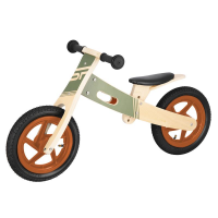 Spokey WOO-RIDE DUO Dječji drveni izbacivač 2 u 1, kaki Spokey WOO-RIDE DUO Dječji drveni izbacivač 2 u 1, kaki