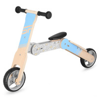 Spokey WOO-RIDE MULTI Drveni dječji izbacivač i romobil u jednom, plavi Spokey WOO-RIDE MULTI Drveni dječji izbacivač i romobil u jednom, plavi