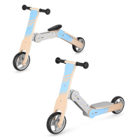 Spokey WOO-RIDE MULTI Drveni dječji izbacivač i romobil u jednom, plavi Spokey WOO-RIDE MULTI Drveni dječji izbacivač i romobil u jednom, plavi