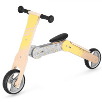 Spokey WOO-RIDE MULTI Drveni dječji izbacivač i romobil u jednom, žuti. Spokey WOO-RIDE MULTI Drveni dječji izbacivač i romobil u jednom, žuti.