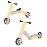 Spokey WOO-RIDE MULTI Drveni dječji izbacivač i romobil u jednom, žuti. Spokey WOO-RIDE MULTI Drveni dječji izbacivač i romobil u jednom, žuti.