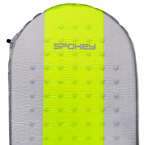 Spokey AIR MAT Prostirka na samonapuhavanje, 185 x 55 x 3 cm, R-Value 3, sivo-zelena 