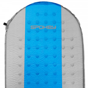 Spokey AIR MAT Prostirka na samonapuhavanje, 185 x 55 x 3 cm, R-vrijednost 3, sivo-plava 