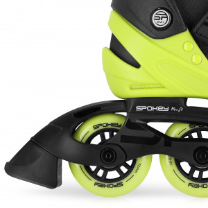 Spokey MrsFIT Ženske fitnes role, crno-žute, ABEC7 Carbon vel. 36-41 